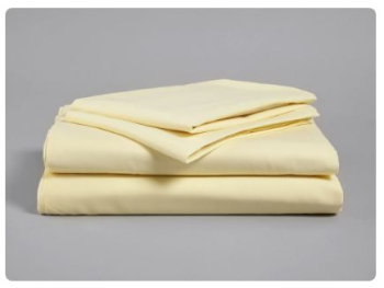 FR POLYESTER FITTED SHEET, SINGLE BED 200 X 90CM - CREAM