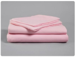 FR POLYESTER FITTED SHEET, SINGLE BED 200 X 90CM - PINK