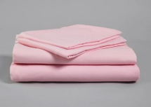 PINK SINGLE FITTED POLY COTTON SHEET 191 X 90CM