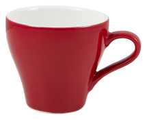 GENWARE PORCELAIN RED TULIP SHAPED CUP 6.3OZ