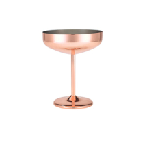 COPPER PLATED COCKTAIL COUPE GLASS 30CL/10.5OZ