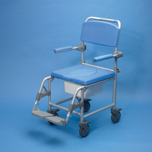 DELUXE SHOWER COMMODE CHAIR - ATTENDANT-PROPELLED
