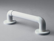 GRAB RAIL MOULDED PLASTIC FLUTED WHITE 30.5CM/12inch