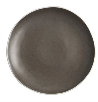 OLYMPIA CHIA PLATES CHARCOAL 270MM X 6 DR814