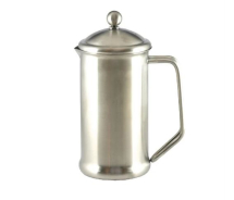 OLYMPIA SATIN FINISH STAINLESS STEEL CAFETIERE 6 CUP GD168