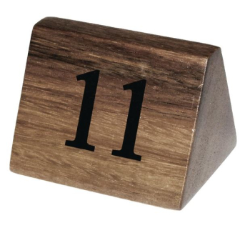OLYMPIA ACACIA TABLE NUMBER SIGNS 11-20