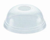 16/21OZ DOMED CLEAR LID WITH HOLE FSL98D-PB