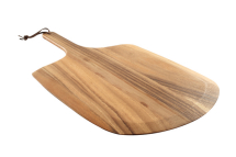 BAROQUE PIZZA PADDLE WITH LEATHER TIE 570X305X10MM