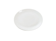GREAT WHITE OVAL PLATE 9.5inch 24CM X 6