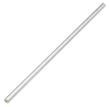 PAPER SOLID SILVER STRAW BIODEGRADABLE 8inch 6MM(BORE)