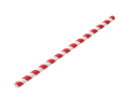 PAPER JUMBO RED STRIPE SMOOTHIE STRAW 9" 8MM BORE