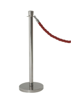 STAINLESS STEEL BARRIER POST 100X32CM  X2