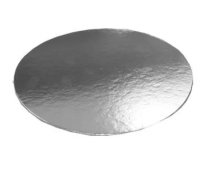 ROUND SILVER CAKE BOARD 10inch 1.5MM THICKNESS X100