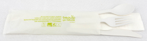 COMPOSTABLE CUTLERY SERVICE KITS 4/1 KN,FO,SP,NA X420