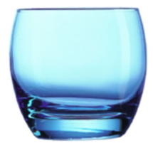 ARCOROC SALTO ICE BLUE ROCKS TUMBLER GLASS 11OZ/320ML