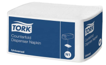TORK COUNTER-FOLD DISPENSER NAPKIN 1PLY WHITE N1  X7200