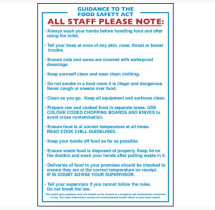 GUIDANCE TO THE FOOD SAFETY ACT SIGN S/A 300X200MM