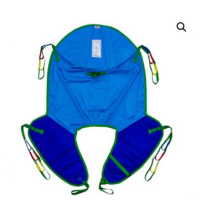 LARGE GREEN POLYESTER UNIVERSAL DELUXE SLING WITH HEAD SUPPORT