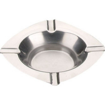 STAINLESS STEEL 125MM ASHTRAY ROUND   P326