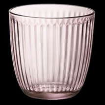 STEELITE LINE LILAC ROSE WATER GLASS 29CL