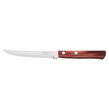 TRAMONTINA 5inch STEAK KNIFE POLYWOOD RED SERRATED EDGE