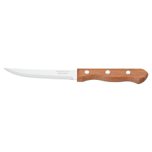 TRAMONTINA 5inch STEAK KNIFE SERRATED EDGE NATURAL WOOD
