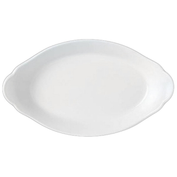 OVAL EARRED DISH 20CM X 11CM SIMPLICITY (WHITE) 11010318