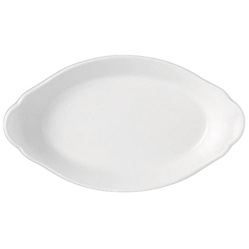 OVAL EARRED DISH 24.5X13.5CM SIMPLICITY (WHITE) 11010319
