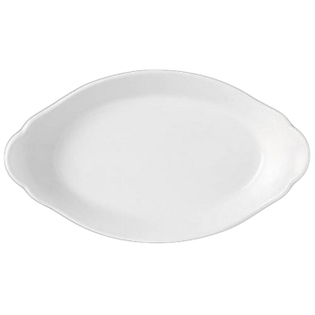 OVAL EARRED DISH 30.5 X 17CM SIMPLICITY (WHITE) 11010320