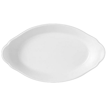 OVAL EARRED DISH 34CM X 19CM SIMPLICITY (WHITE) 11010321
