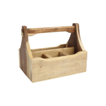 T&G NORDIC NATURAL TABLE CADDY 4 COMPARTMENT