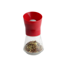 T&G SOLA SPICE MILL RED TOP REMOVABLE GLASS BASE
