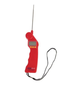 EASYTEMP THERMOMETER RED FOLD AWAY PROBE WITH 1 X BATTERY