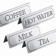 STAINLESS STEEL TENT SIGN COFFEE