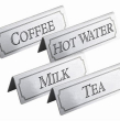 STAINLESS STEEL TENT SIGN HOT WATER
