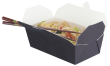Black Microwaveable Multi-Food Box 185/167 x 103/90 x 58mm