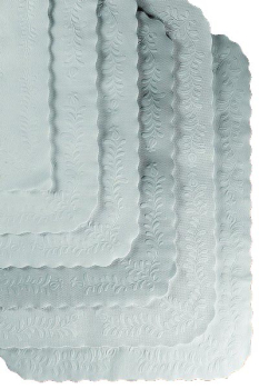 EMBOSSED WHITE TRAYPAPER 10X14Inch