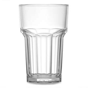 ELITE REMEDY POLYCARBONATE NUCLEATED HALF PINT HIBALL GLASS 10OZ/280ML LINED CE