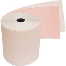 TILL ROLL 2PLY WHITE/PINK 76MMX12.7MM