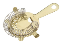 UTOPIA GOLD COCKTAIL STRAINER 4 PRONG X6 F94031