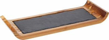UTOPIA ACACIA WOOD REVERSIBLE BOARD WITH 3 INDENTS 16.3X6Inch