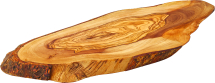 UTOPIA OLIVE WOOD OVAL RUSTIC PLATTER 12inch+/-