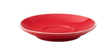 UTOPIA SUPER VITRIFIED PORCELAIN BARISTA RED SAUCER 6inch
