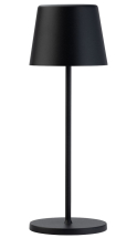 BLACK 32CM BERMUDA LED LAMP CORDLESS