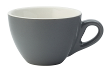 UTOPIA SUPER VITRIFIED PORCELAIN BARISTA GREY MIGHTY CUP 12.3OZ