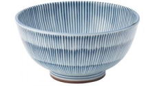 UTOPIA VITRIFIED PORCELAIN URCHIN BLUE FOOTED BOWL 6.5inch