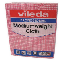 VILEDA MEDIUM WEIGHT CLOTH RED