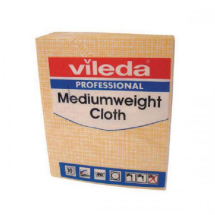 VILEDA MEDIUM WEIGHT CLOTH YELLOW 42X38CM X10 *CLEARANCE*