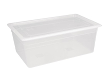 VOGUE POLYPROP 1/1 GASTRONORM CONTAINER WITH LID 200MM X2