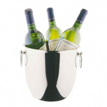 ELIA DELUXE STAINLESS STEEL WINE COOLER BELLY SHAPED 7.9inch
